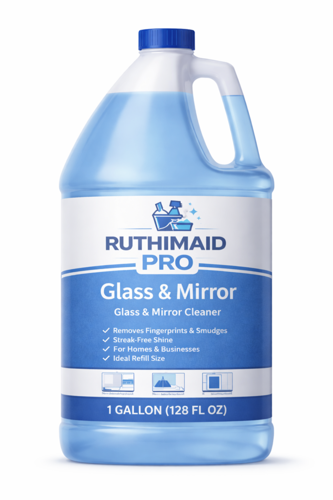 Ruthimaid Pro Glass & Mirror Cleaner – 1 Gallon Refill (128 oz)
