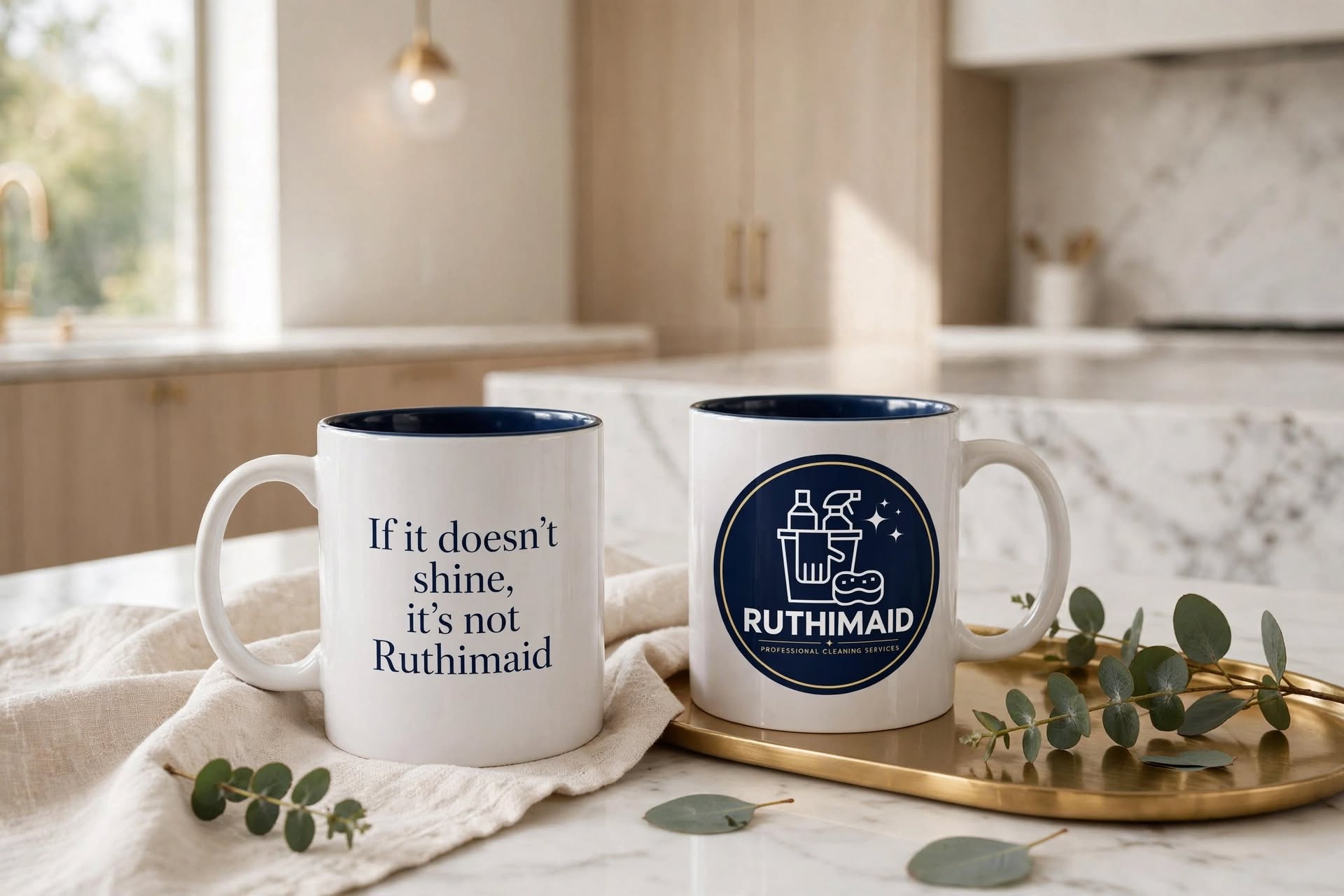 Ruthimaid Signature Mug - "If it doesn't shine, it's not Ruthimaid" - Image 2