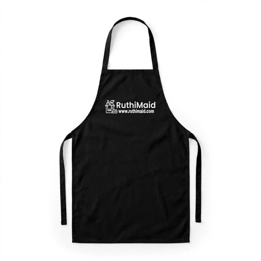 RuthiMaid Professional Apron - Black / Delantal Profesional Negro