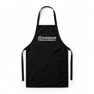 RuthiMaid Professional Apron - Black / Delantal Profesional Negro