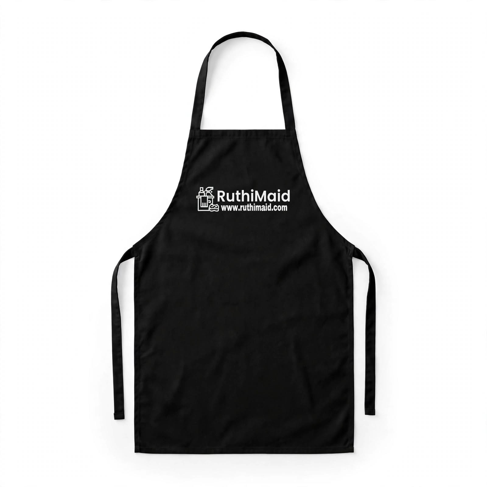 RuthiMaid Professional Apron - Black / Delantal Profesional Negro